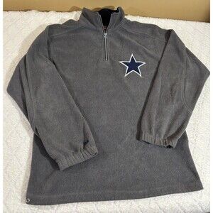 Vintage Mirage 90s Dallas Cowboys NFL Embroidered Gray Fleece Jacket Size L